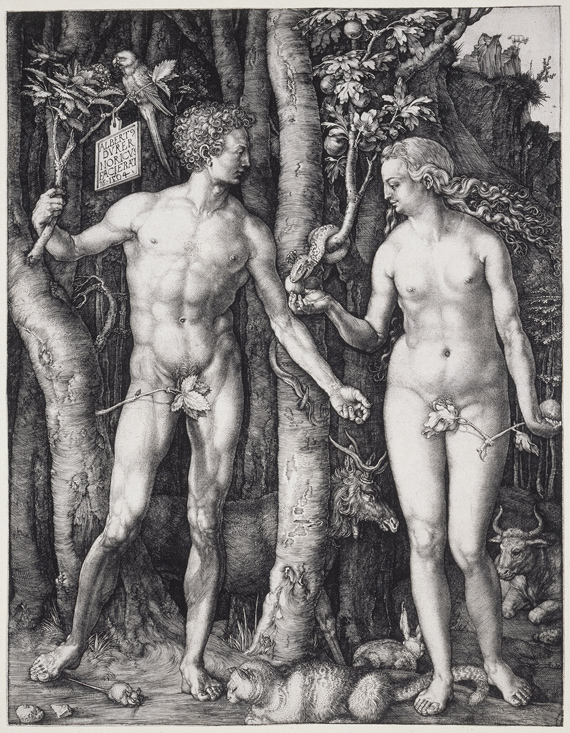 Albrecht Durer, Adam And Eve, 1504, Engraving