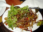 Fried Grasshoppers with Lemon Grass