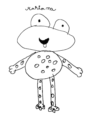 desenho de um sapo para pintar