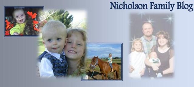 Nicholson Family Blog