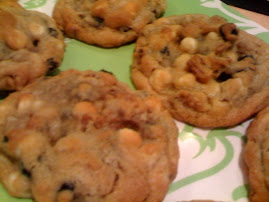 White Chocolate Blueberry Pecan Cookies