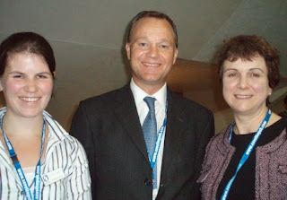 Emily Cogbill, Mark Simmonds MP and Clare Moonan