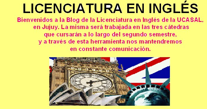 Blog de la Lic. en Inglés - Jujuy