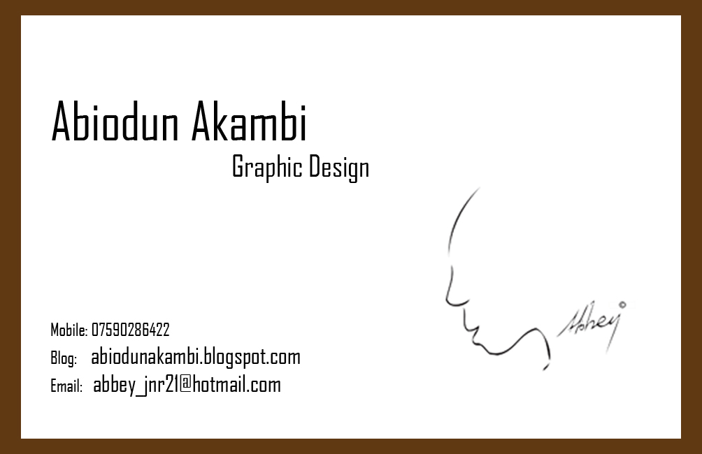 logo on business card