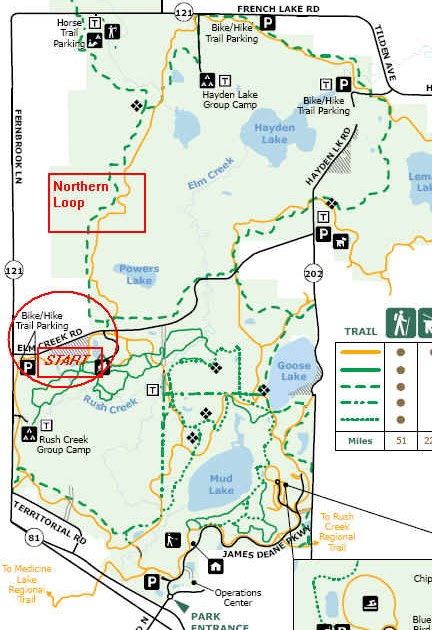 Elm Creek Park Reserve Bike Trail Map Run Minnesota: Tuesday Trails: Elm Creek Park Reserve, Maple Grove, Mn