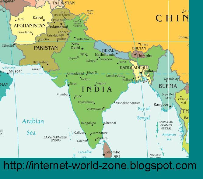 Pakistan Bangladesh Map