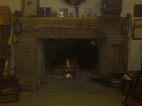 Woodburning Fireplace ~