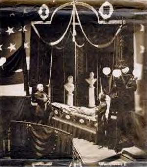 Lincoln in Casket ~