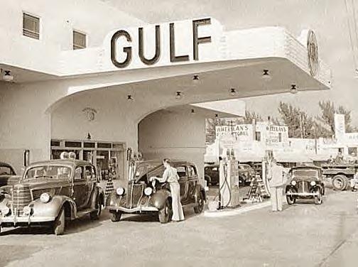 Gas Station, Miami Beach, Florida, 1939