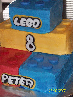 Cakes by Carla: Buttercream Lego Birthday Cake