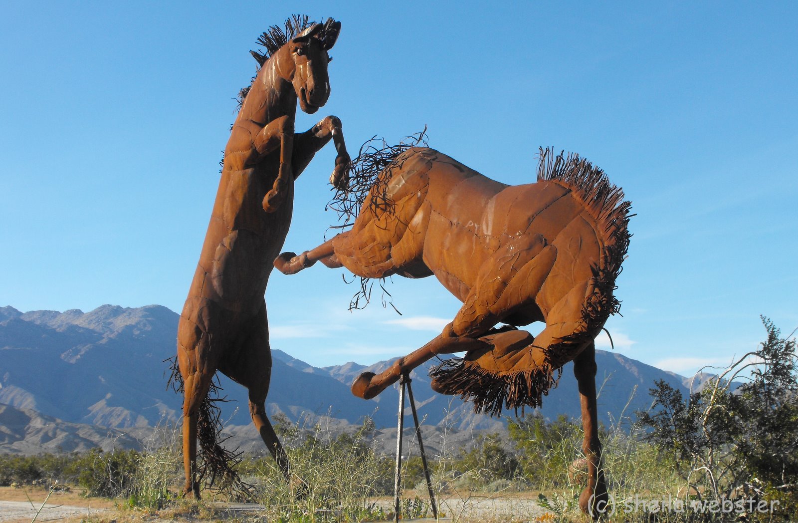 We Love RV'ing Borrego Springs, CA Metal Art Sculptures Ricardo Breceda