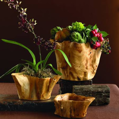 flower pottery from Vivaterra.com, an eco products site