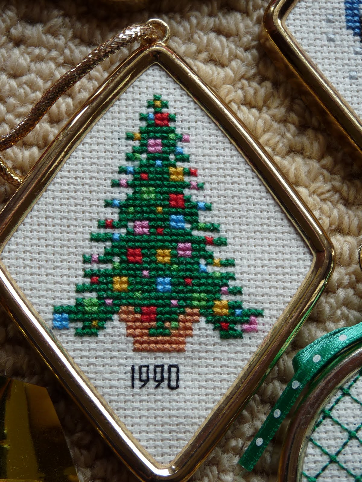Simply Joolz Christmas Cross stitch display