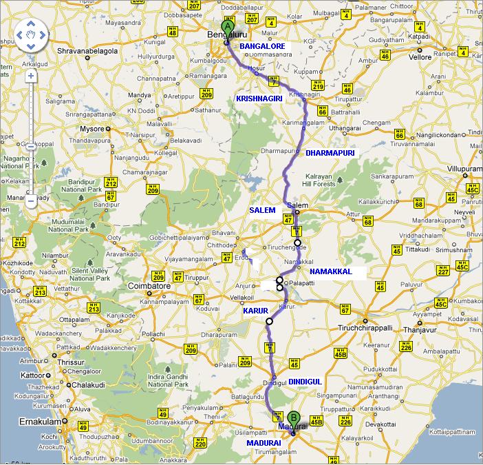 Train Route Map From Bangalore To Rameshwaram