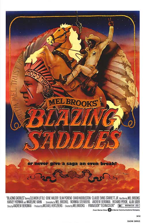 Blazing Saddles Movie Poster 2" x 3" Refrigerator Locker MAGNET Brooks Wilder 