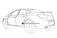 2012 Buick Excelle 4 U.S. Patent Drawings of 2012 Buick Excelle Sedan