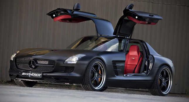 This here is the Mercedes SLS AMG Black Edition by German tuning firm