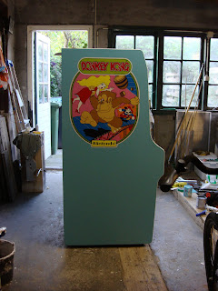 Building A Donkey Kong Arcade Cabinet Applied T Molding And Side Art