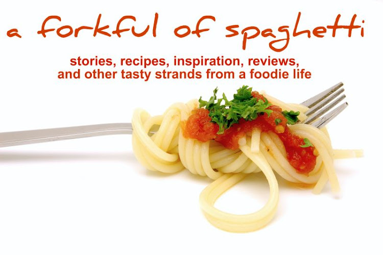 a forkful of spaghetti