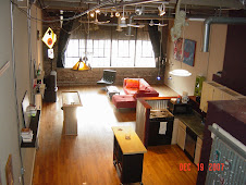 Interior of our loft in Atlanta