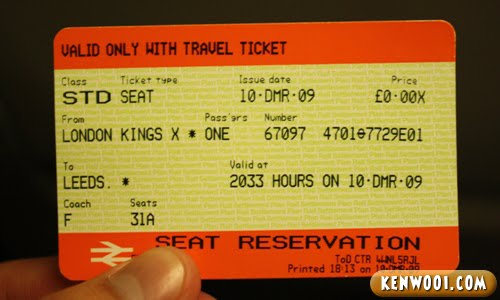 Brit rail tickets
