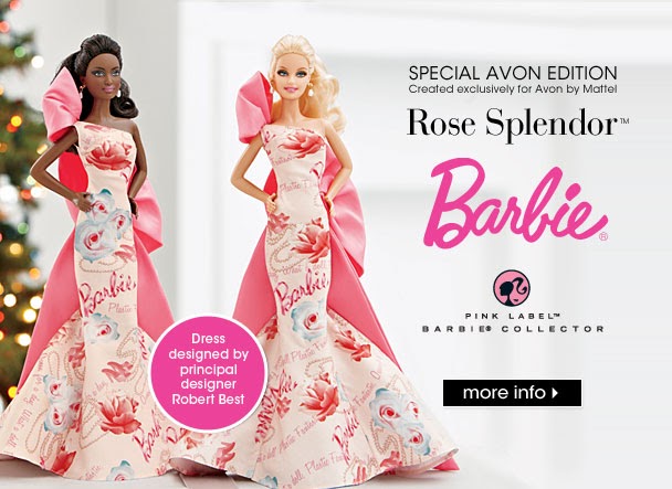 barbie collector pink label rose splendor