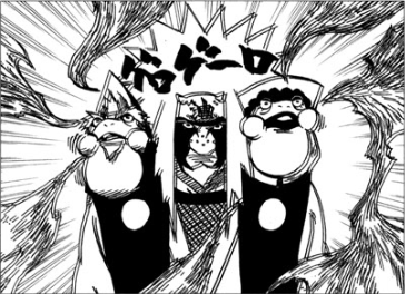  Jiraya e Might Guy vs Itachi e Kisame Imagem+1