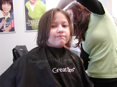 Whitney After Donating to Locks of Love Thoughts of THAT Mom