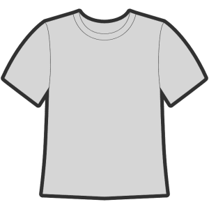 tshirt grey, free downloadable vector image clip art