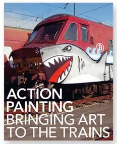 Action painting, bringing art to the trains by Kristian Kutschera