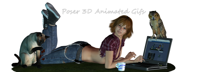 Poser 3D Animated Gifs