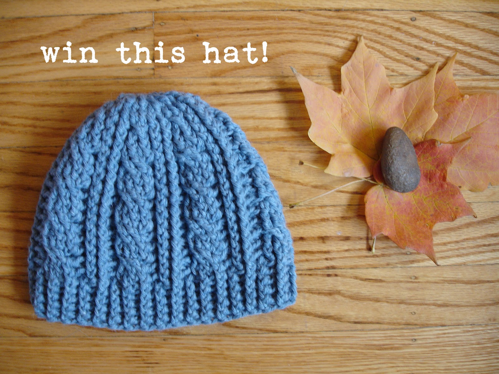 field wonderful: Stone Blue Cable Hat Giveaway [Giveaway ...
