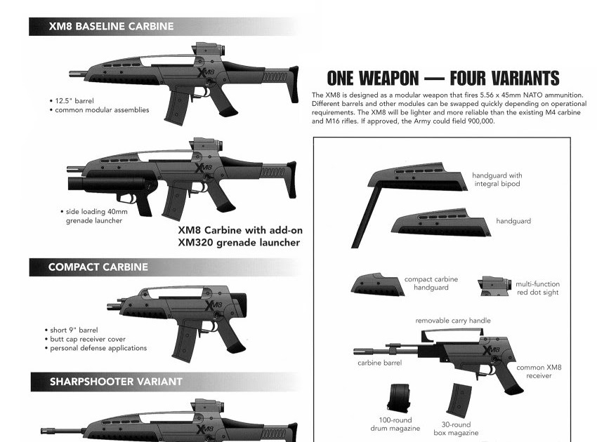 The Ryu XM8 Lightweight Assault Rifle (USA)