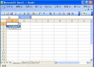 Excel创建下拉列表步骤四
