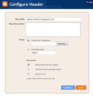 configure header