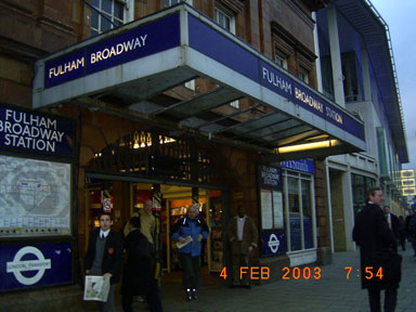 Fulham Broadway Map