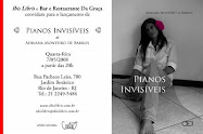 Lançamento do meu livro "Pianos Invisíveis".