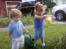 watering with neighbor david
