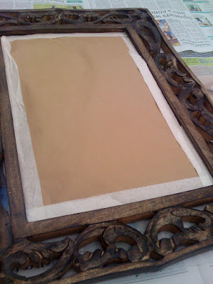 a white mirror makeover