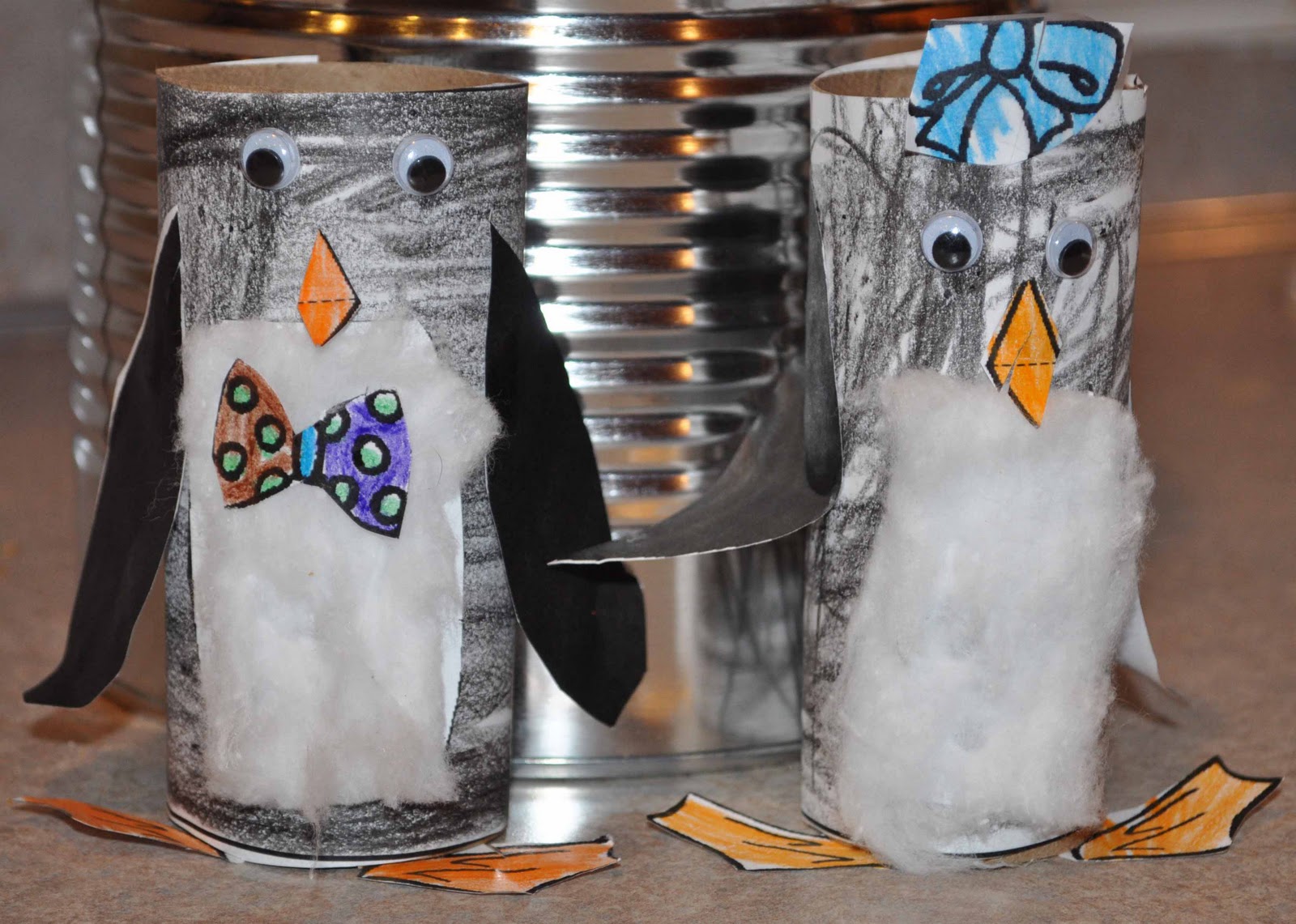 Children's Learning Activities Toilet Paper Roll Penguins