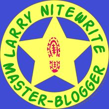 I, Diane, the offical BLOG-BUSTER, award to Larry