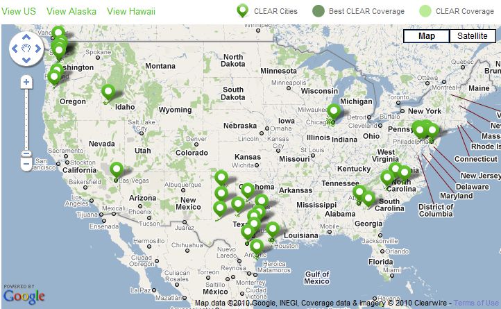 Clearwire Coverage