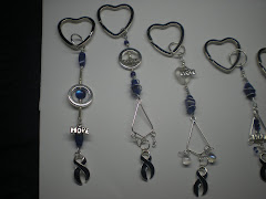 Key chains I made for SBS, Child Abuse awareness