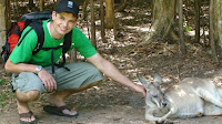 Ryan with a Kangaroo