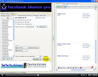 FaceBook Blaster Pro is the the gold rush tools. FaceBook Blaster Pro is the