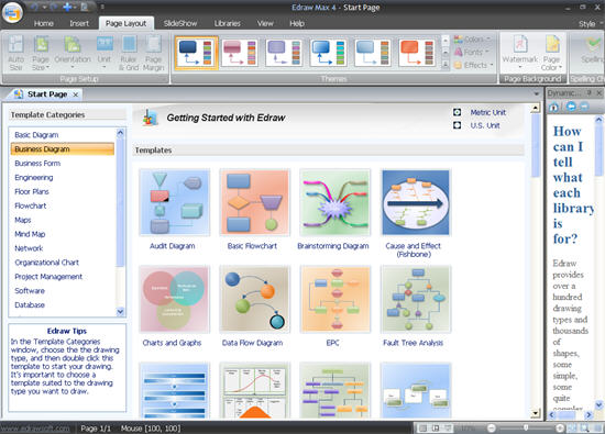 โปรแกรมสร้างกราฟ โครงสร้าง diagrams งานประเภทต่าง ๆ EdrawMax+5