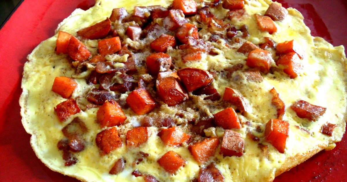 paleo so easy, a grad student can do it. Spicy Bacon and Sweet Potato