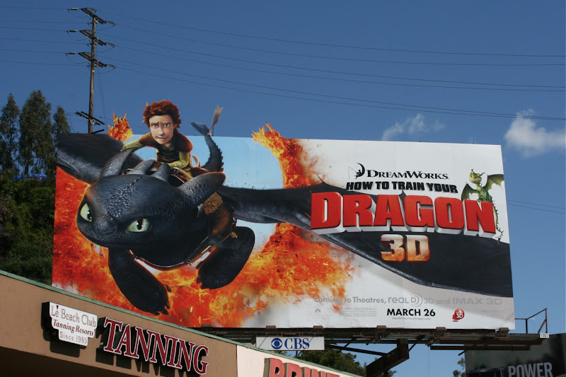 How to Train Your Dragon movie billboard