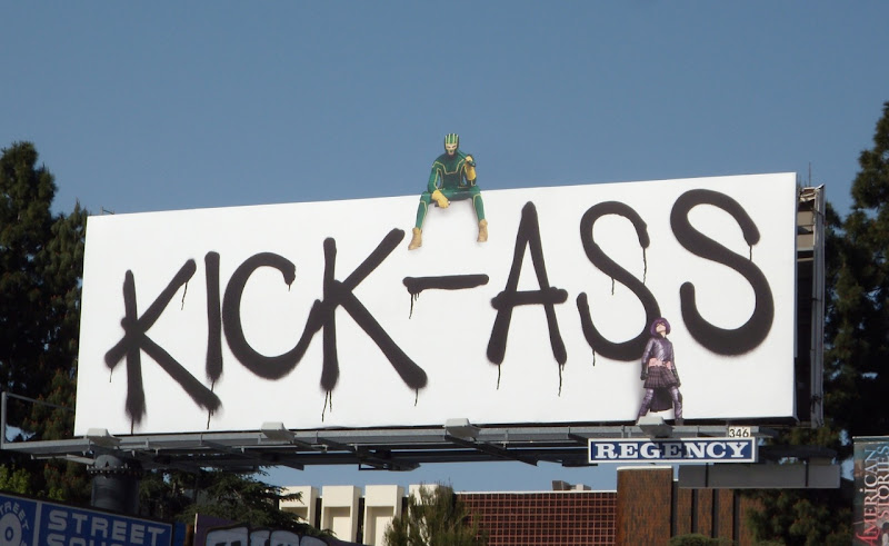 Kick-Ass graffiti movie billboard