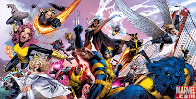 Alternate 500th issue cover for The Uncanny X-Men by Greg Land